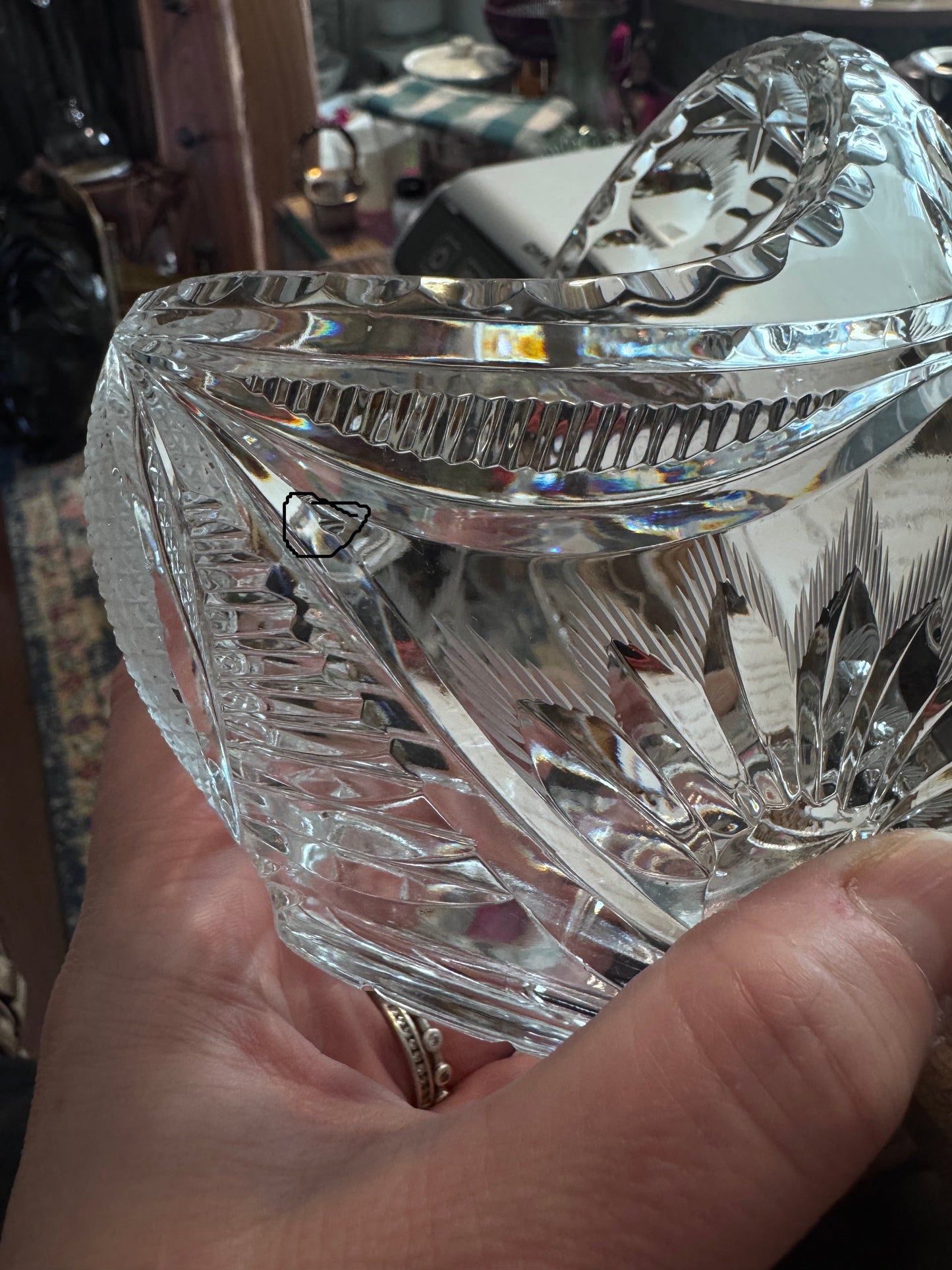 Cut Crystal Basket
