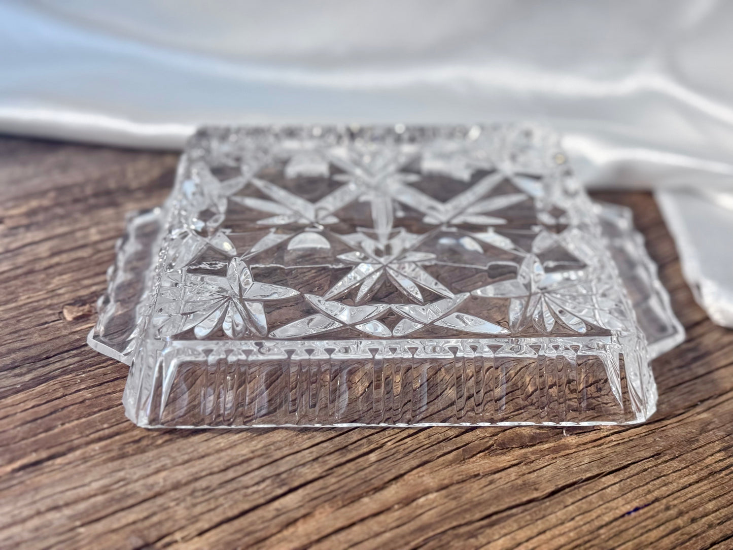 Cut Crystal Pickle Tray