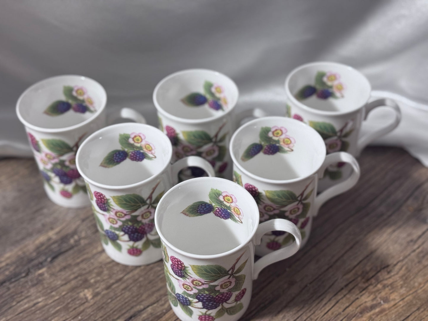 Crown Regal "Blackberry/Brambleberry" Fine Bone China Mug
