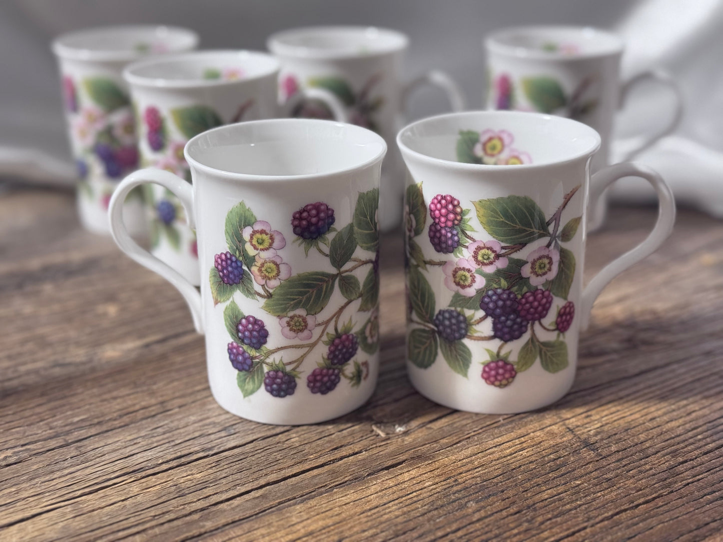 Crown Regal "Blackberry/Brambleberry" Fine Bone China Mug