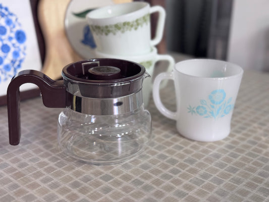 Small Pyrex Glass Drip Coffee Serving Pot