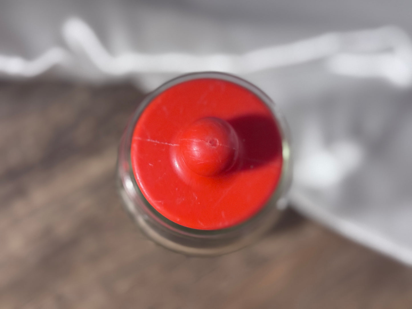 Apothecary Red Lided Jar England