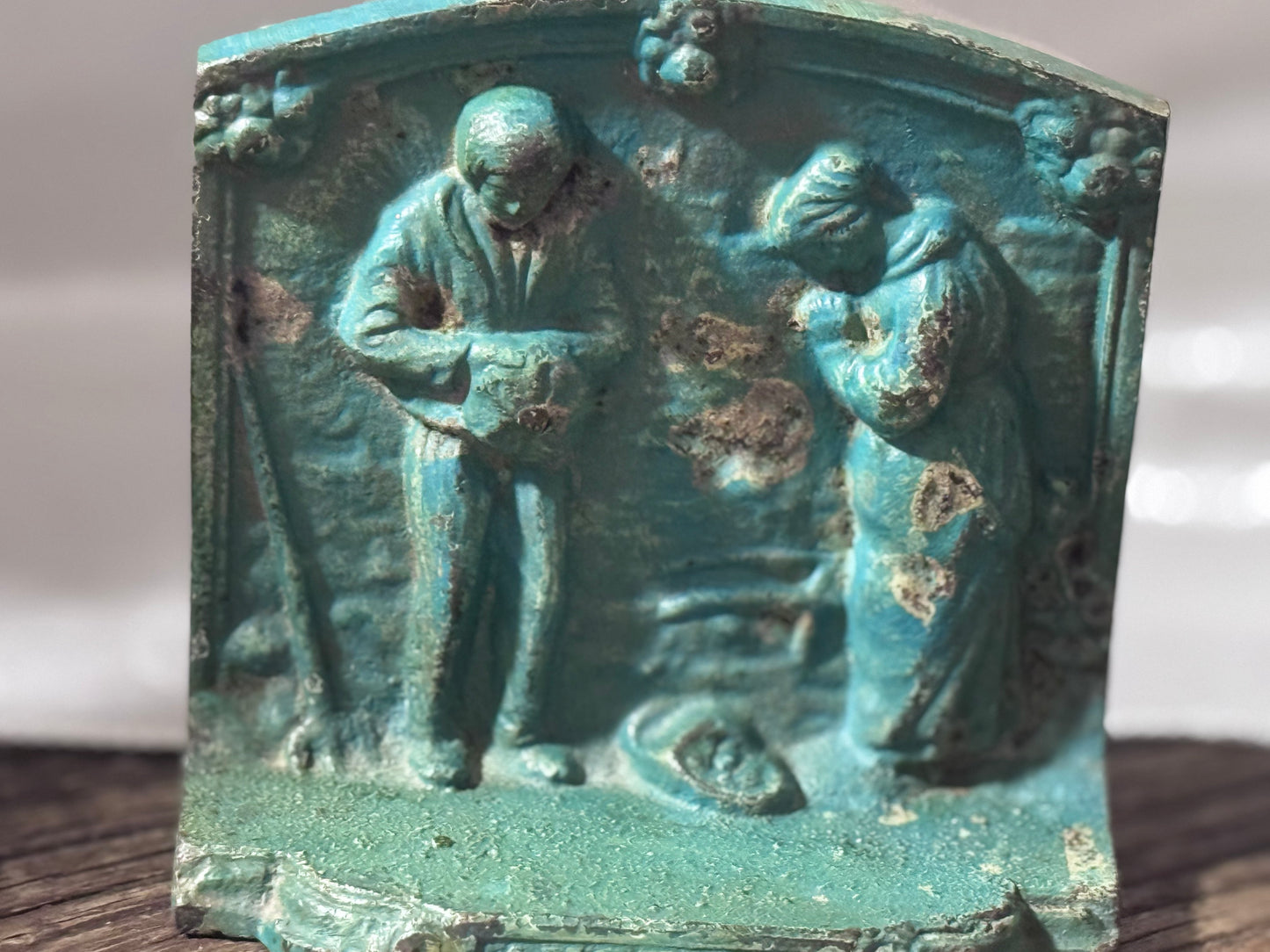 ANGELUS Cast Iron Book Ends
