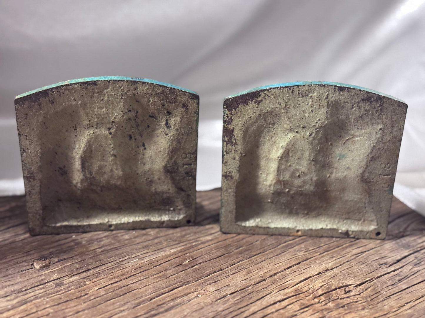 ANGELUS Cast Iron Book Ends