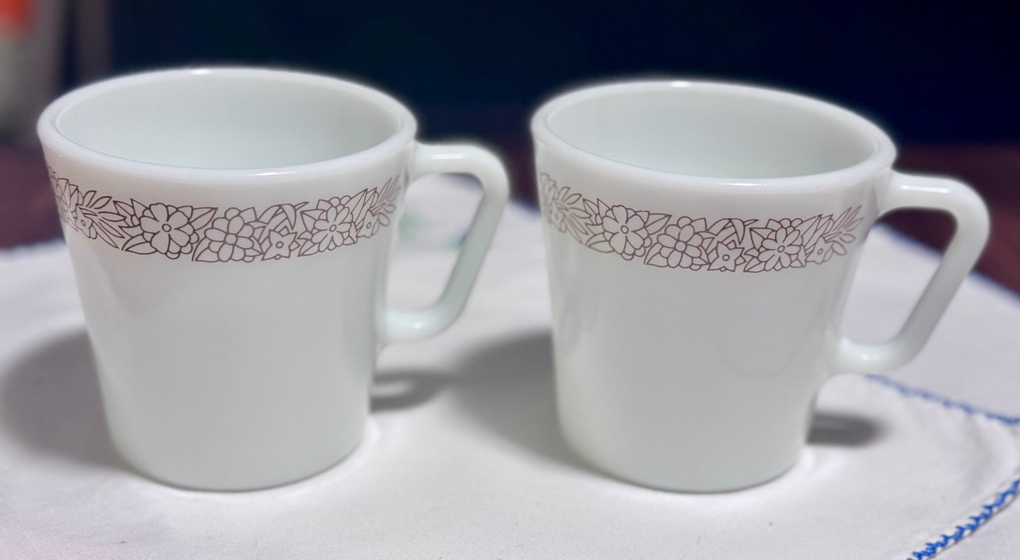 Pyrex Woodland Mugs