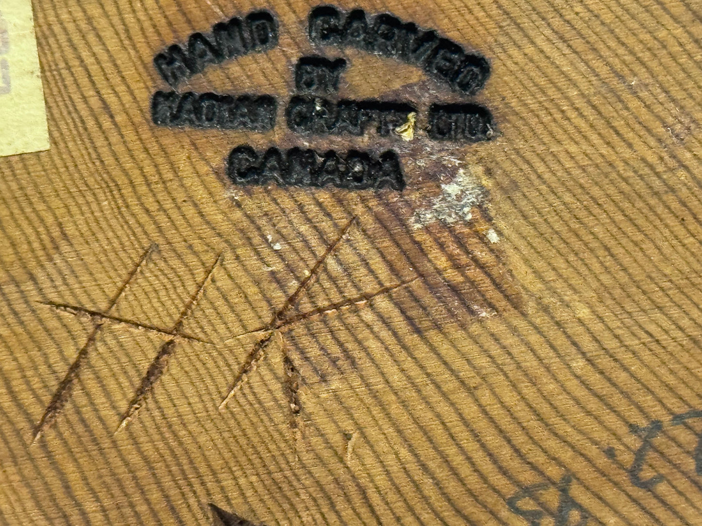 Hand Carved Kadian Crafts LTD Sitting Bear