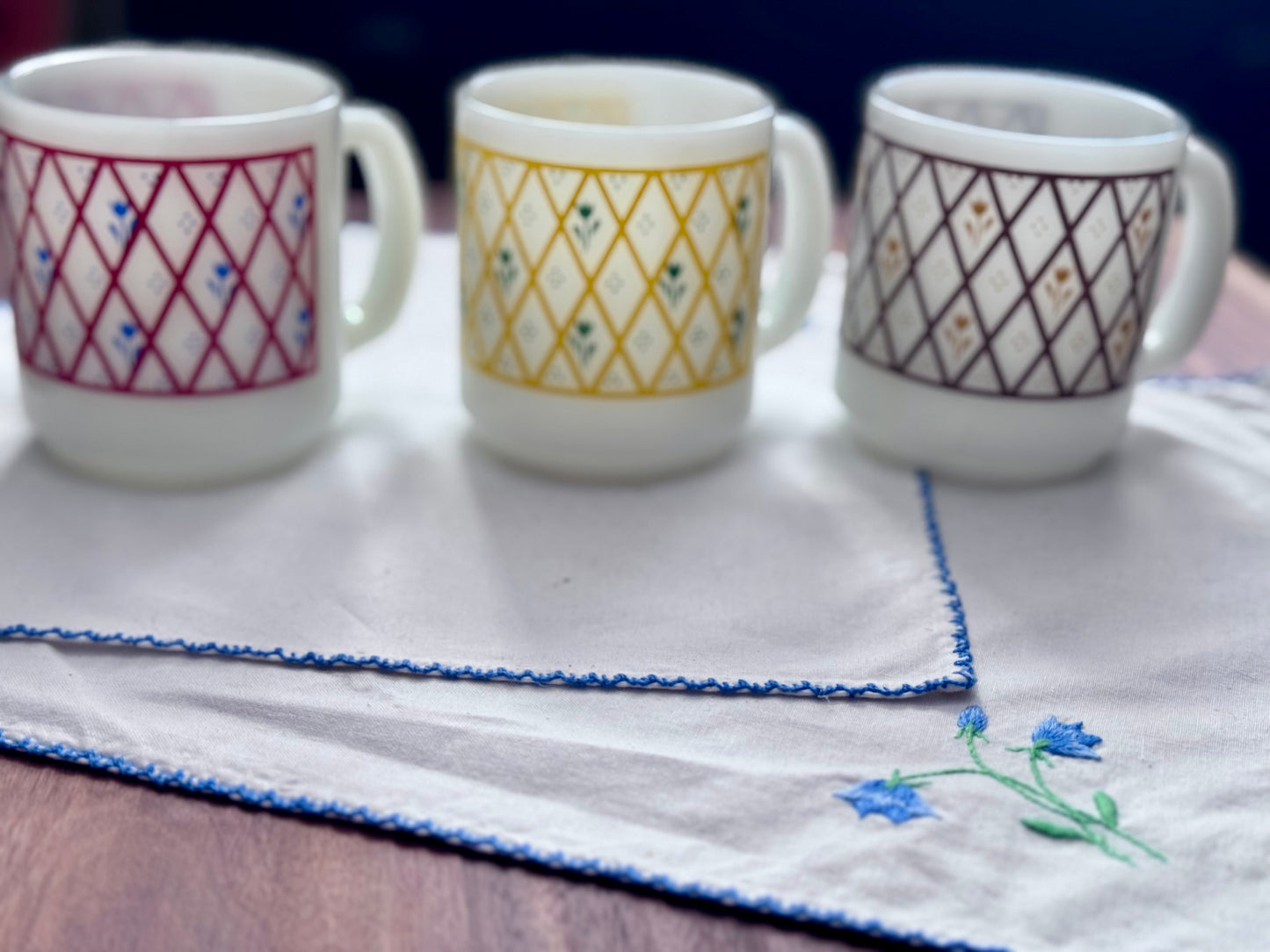 Thermocrisa Floral Diamond Mugs