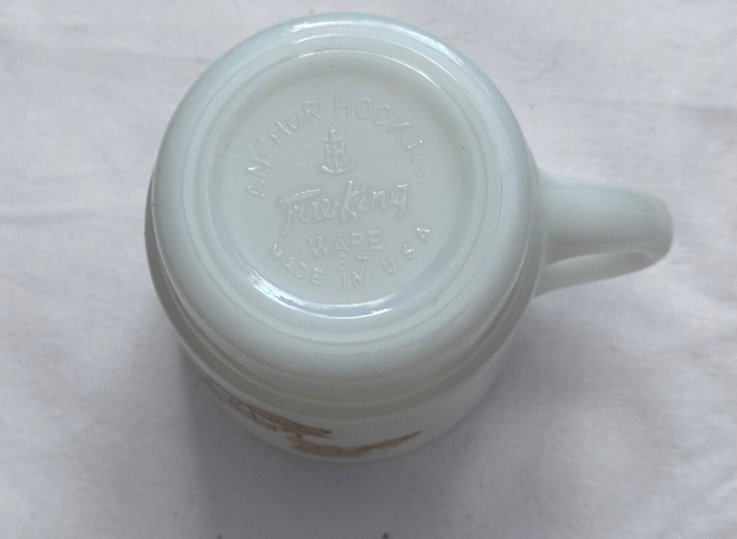 Fire King Vintage Car Mug