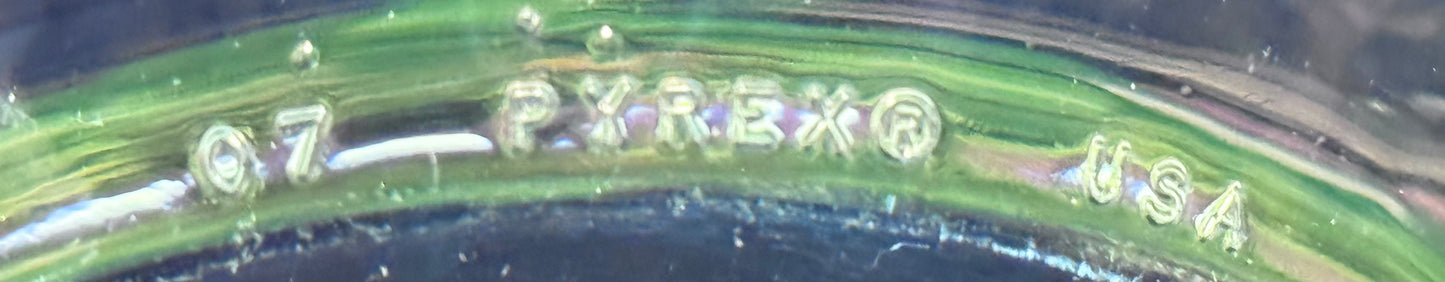 Green Glass Pyrex Bowls