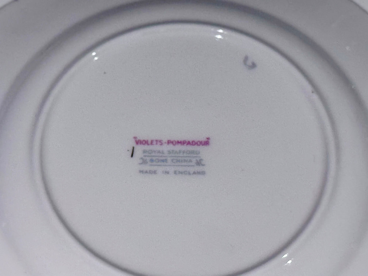 Royal Stafford 'Violets-Pompadour' Bread & Butter Plates