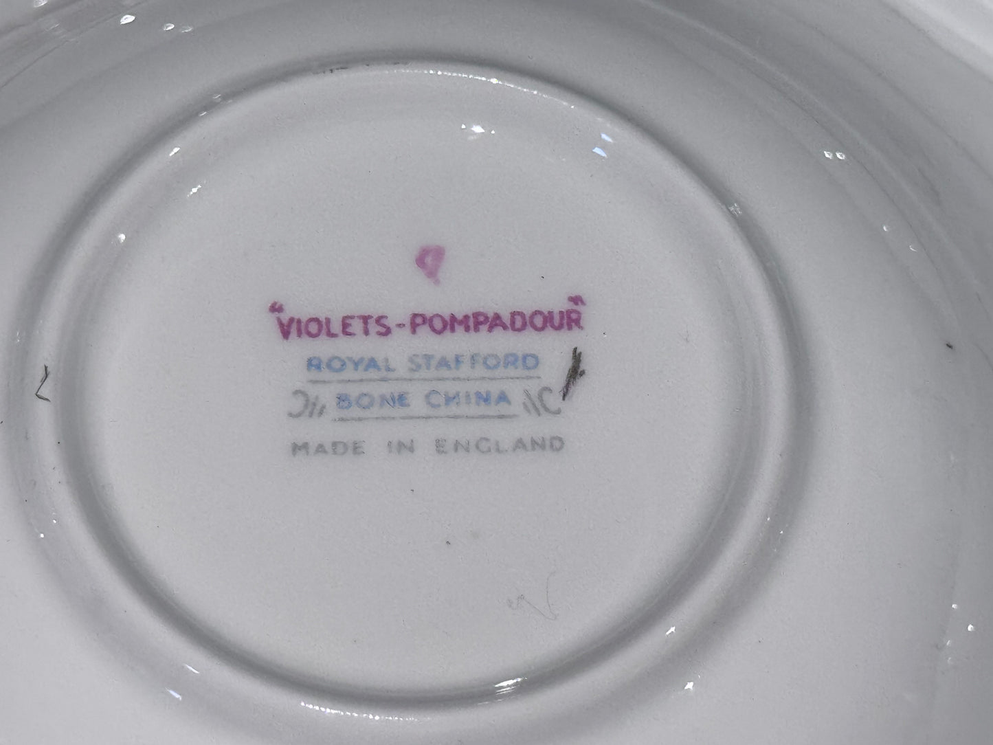 Royal Stafford 'Violets-Pompadour' Dessert Bowl