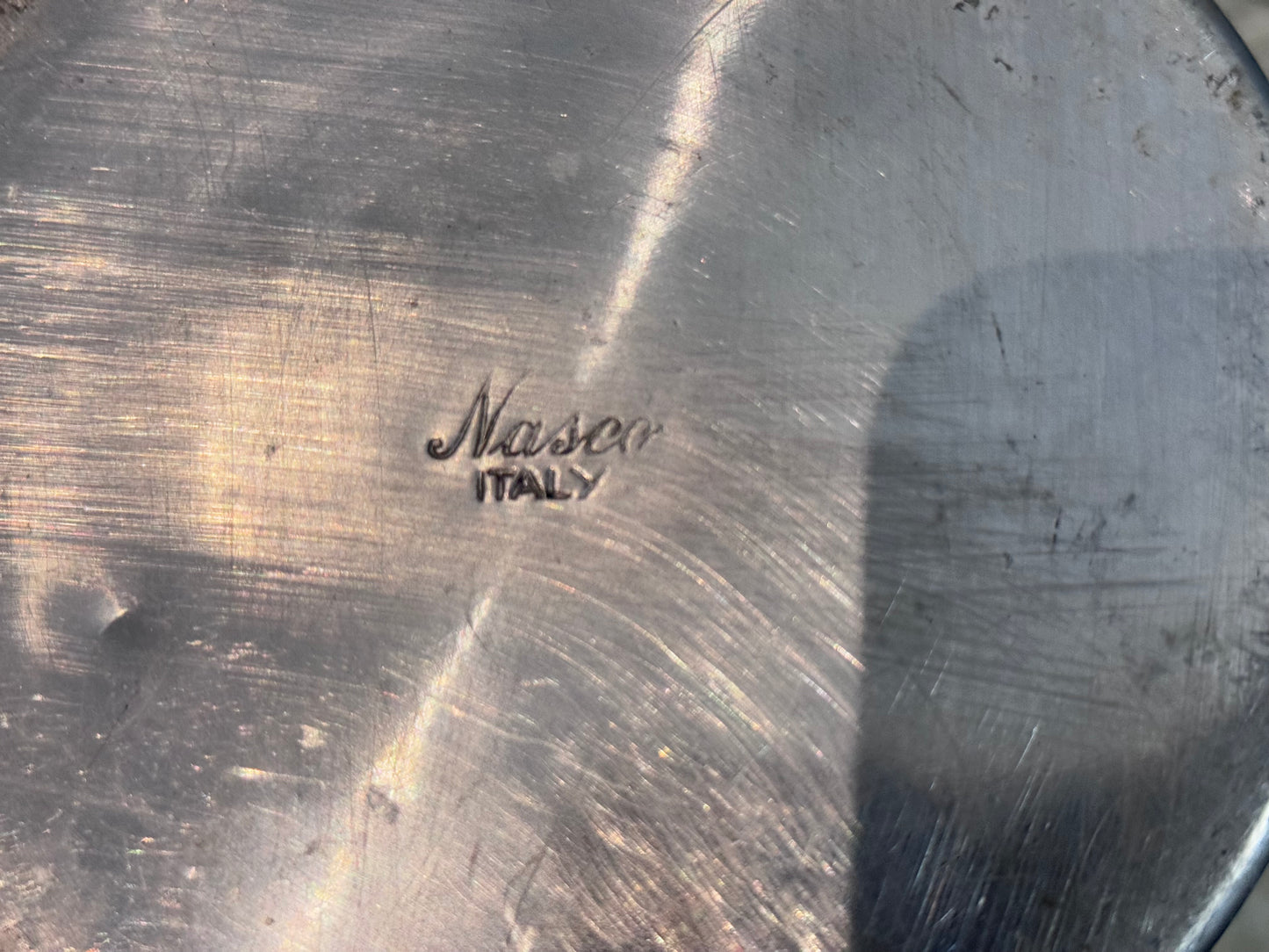 Nasco Italy Round Ribbed Aluminum Canister Set