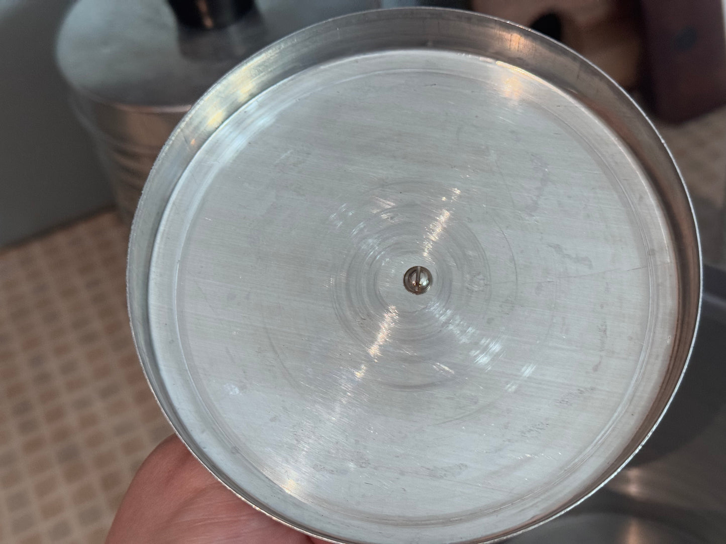 Nasco Italy Round Ribbed Aluminum Canister Set