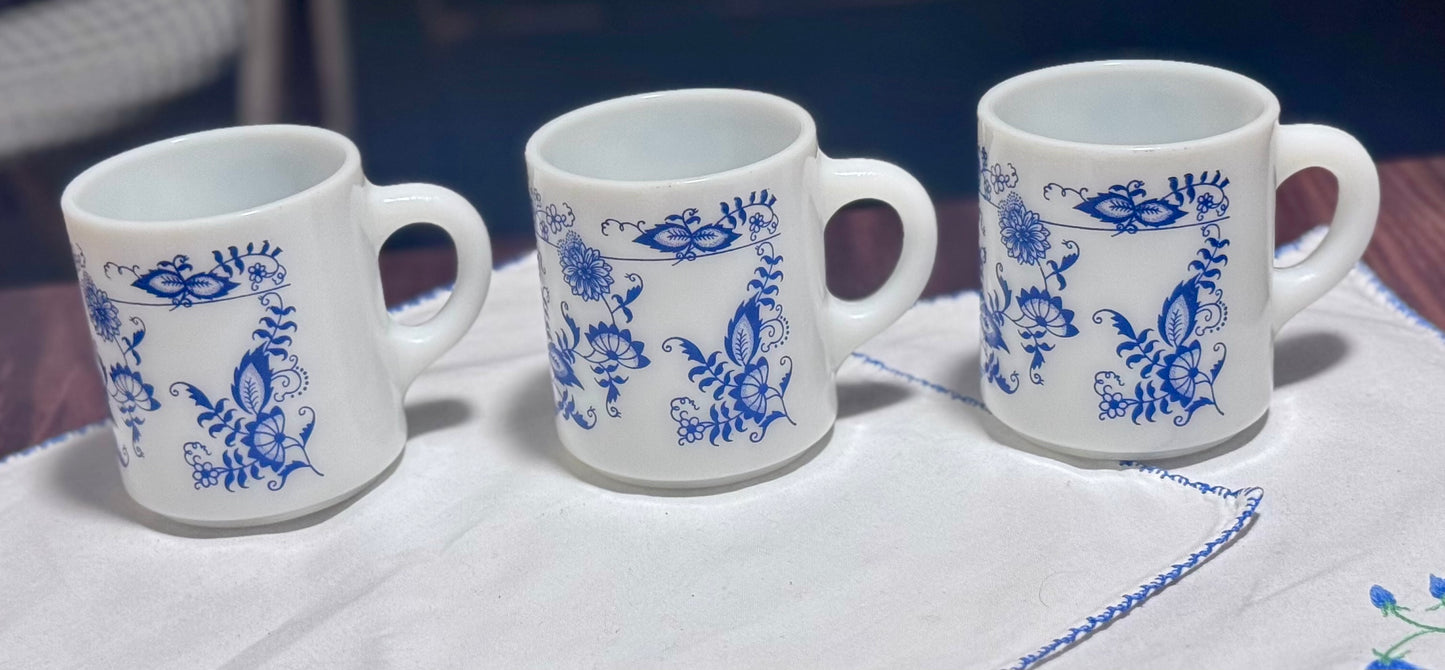 Hazel Atlas Milk Glass Mugs