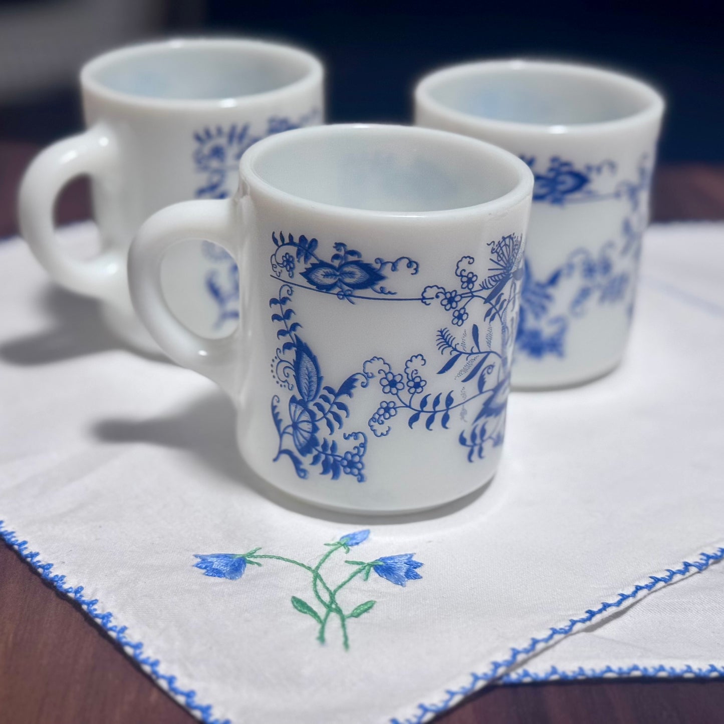 Hazel Atlas Milk Glass Mugs