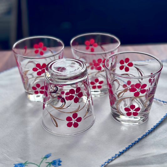Dominion Glass Floral Drinking Glasses