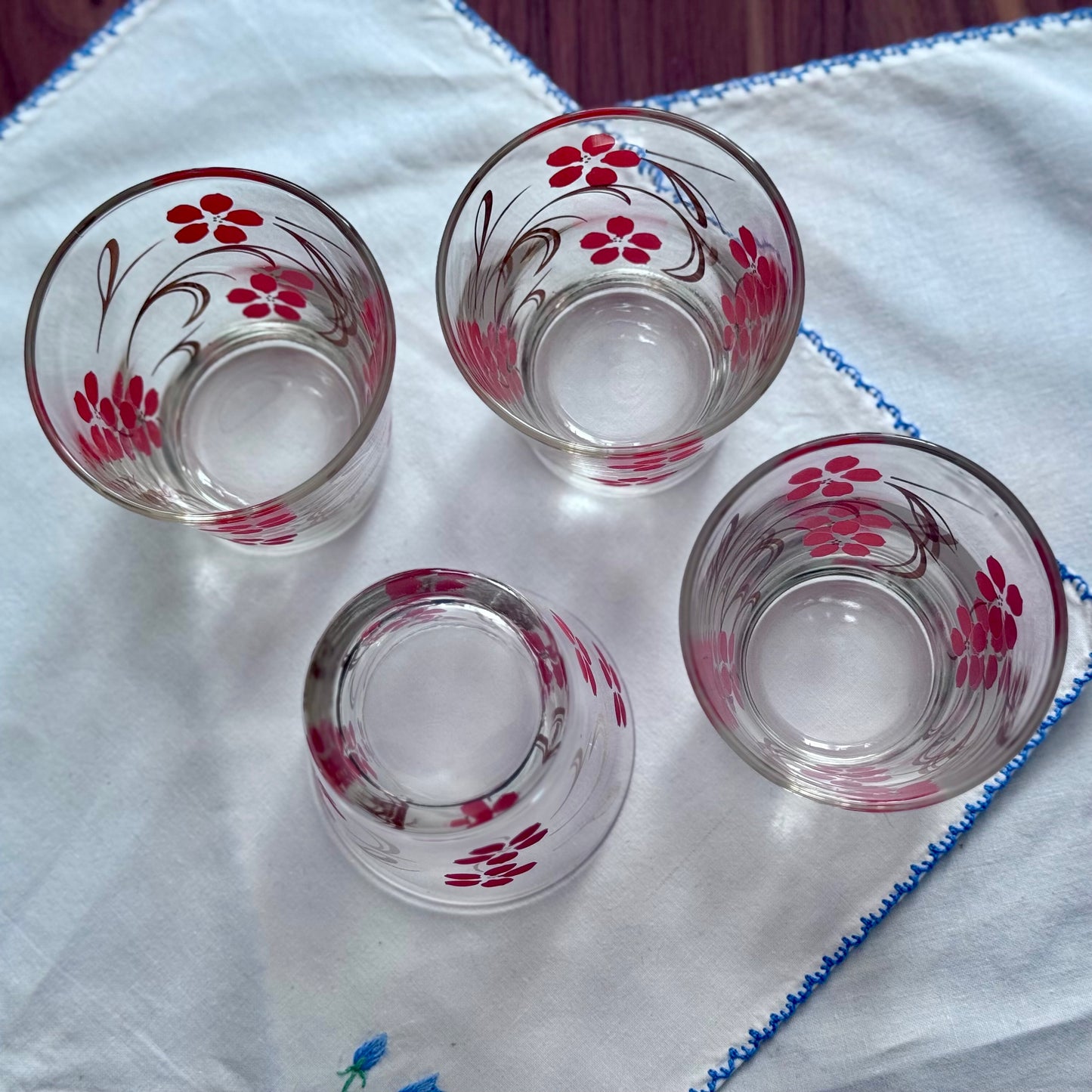 Dominion Glass Floral Drinking Glasses