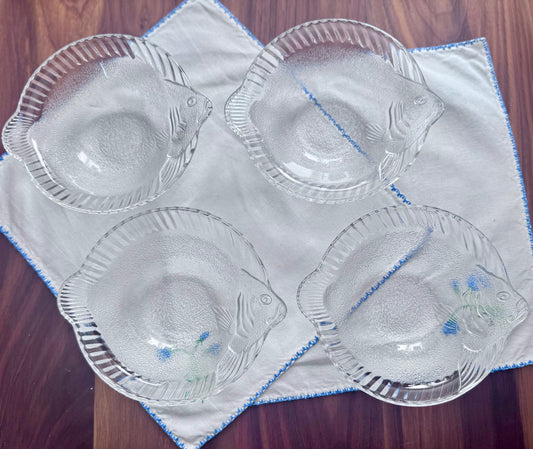 Textured Glass Fish Bowls