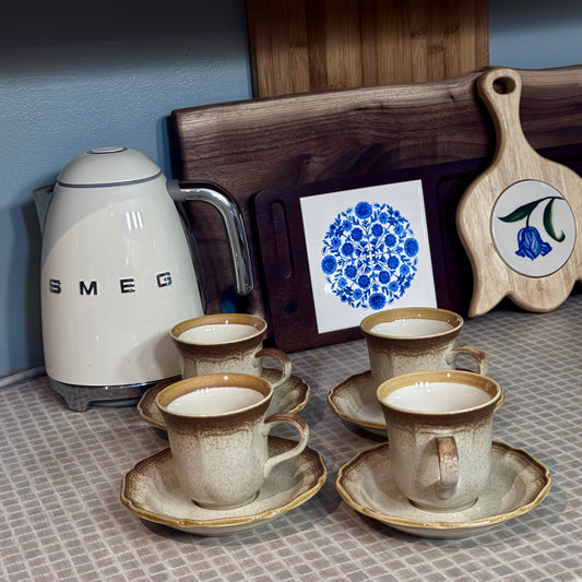 Mikasa 'Whole Wheat' Cup and Saucer Set