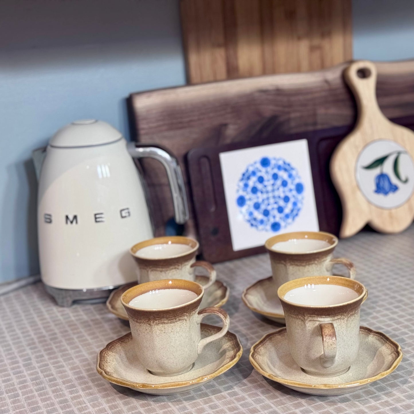 Mikasa 'Whole Wheat' Cup and Saucer Set