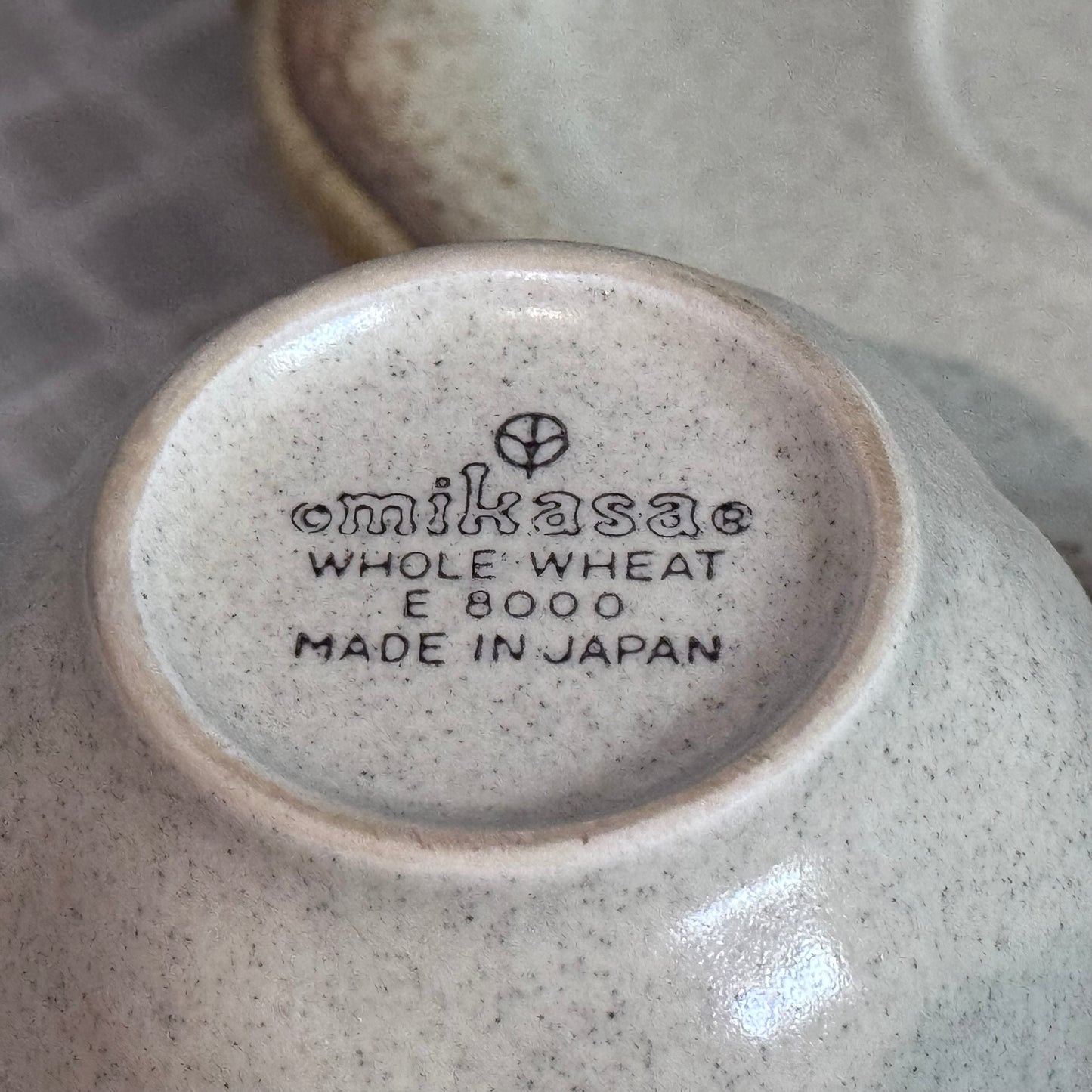 Mikasa 'Whole Wheat' Cup and Saucer Set