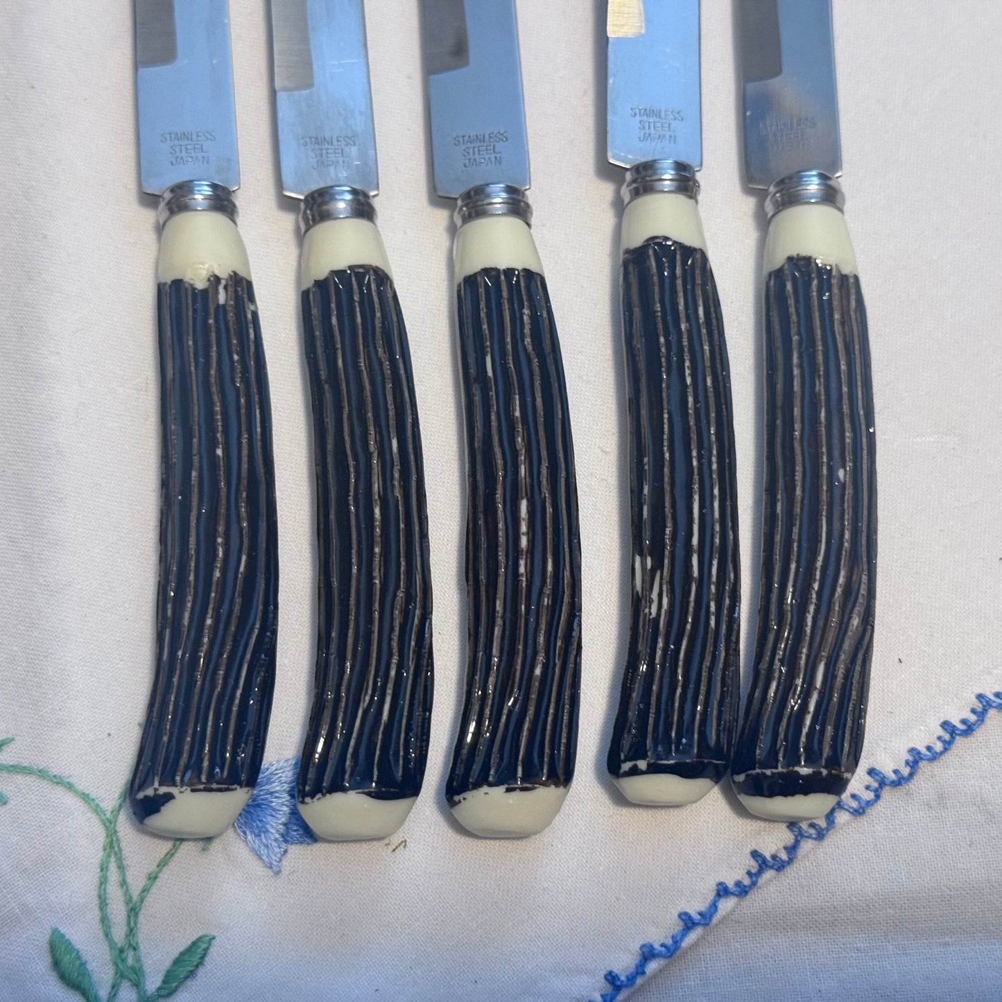 Stainless Steel Faux Bone Dinner/Steak Knife