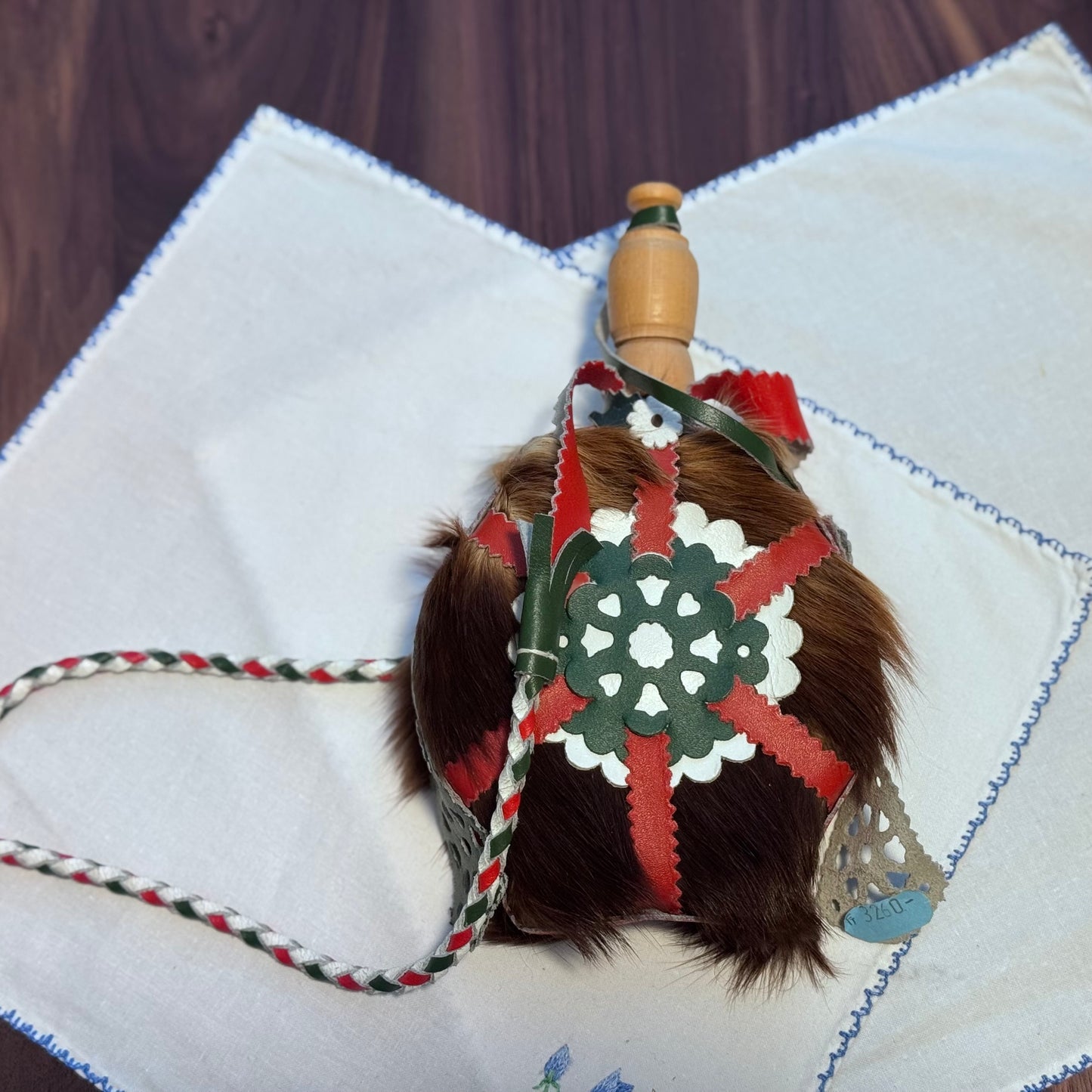 Hungarian Wood & Leather Flask/Canteen