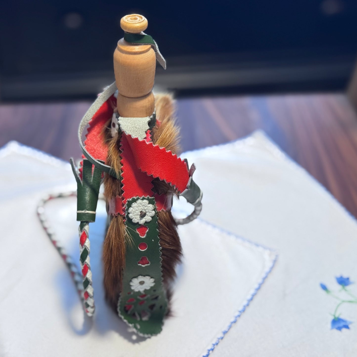 Hungarian Wood & Leather Flask/Canteen