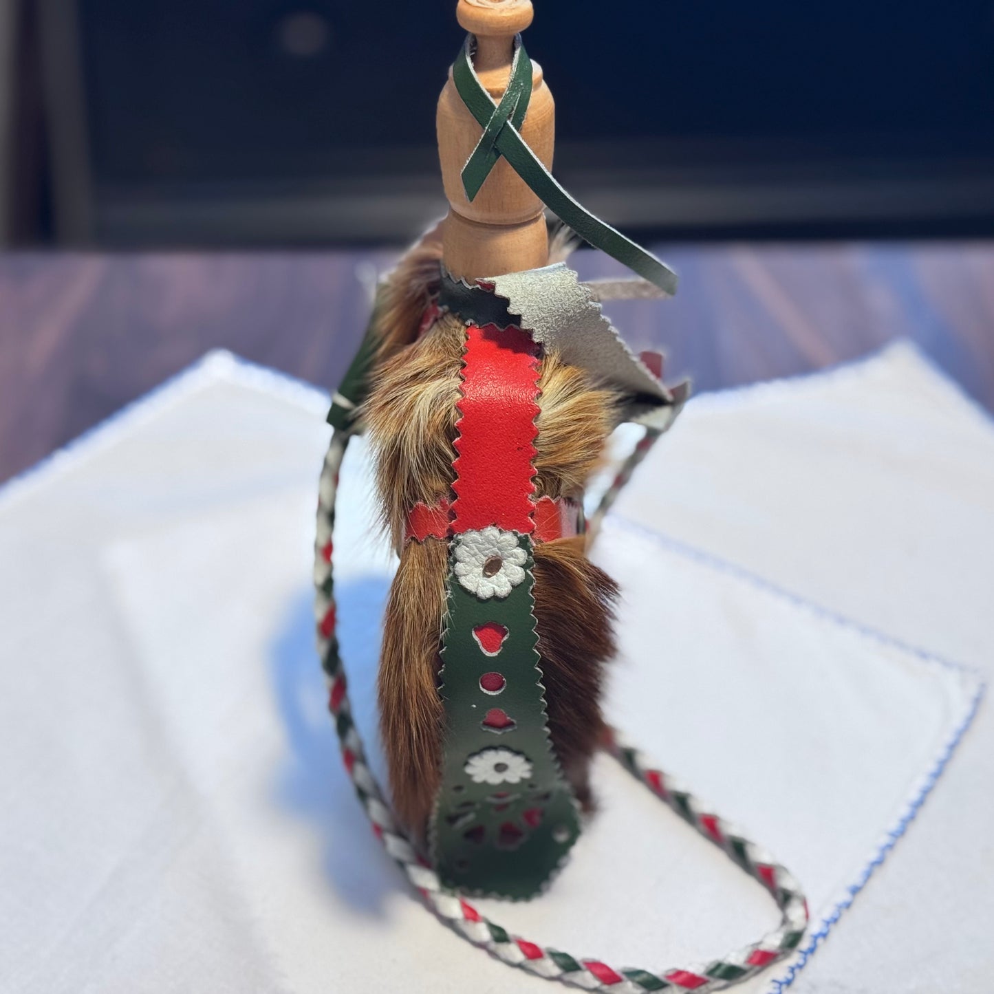 Hungarian Wood & Leather Flask/Canteen