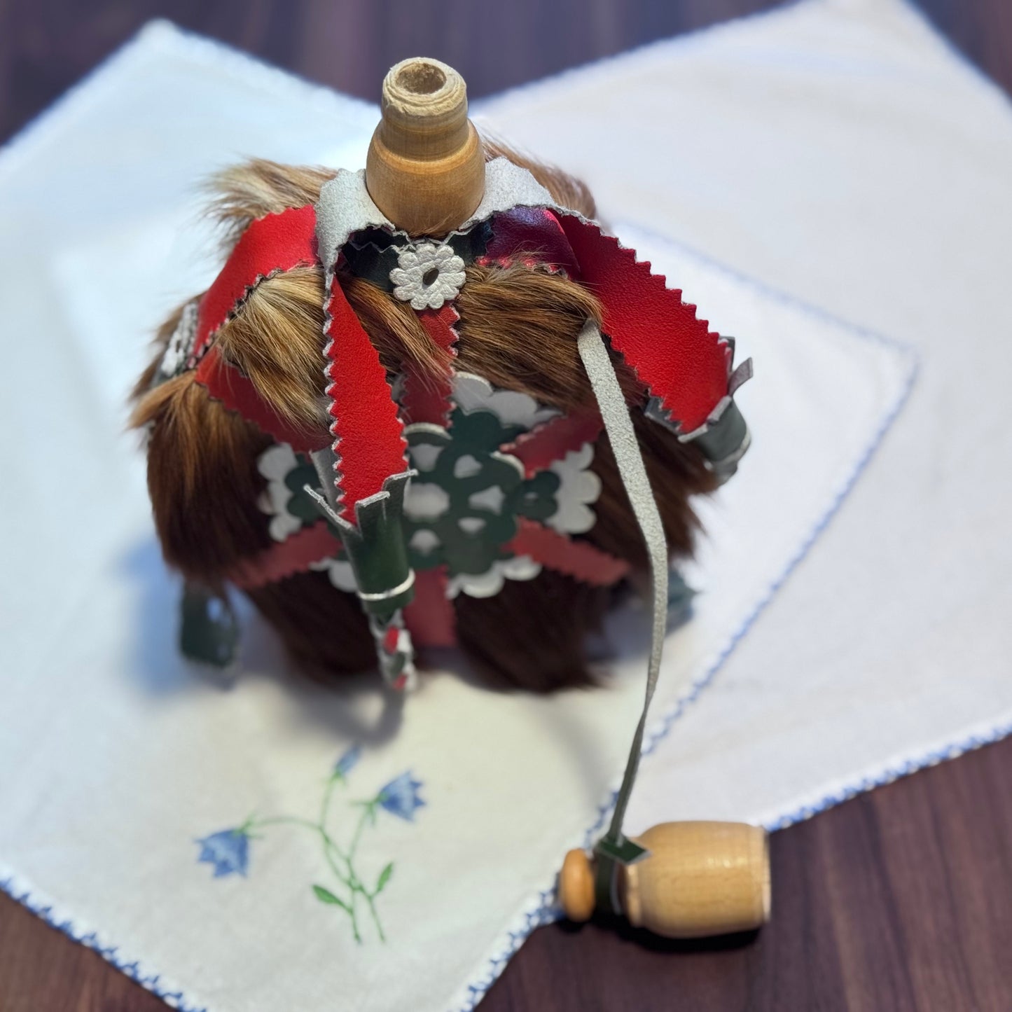 Hungarian Wood & Leather Flask/Canteen