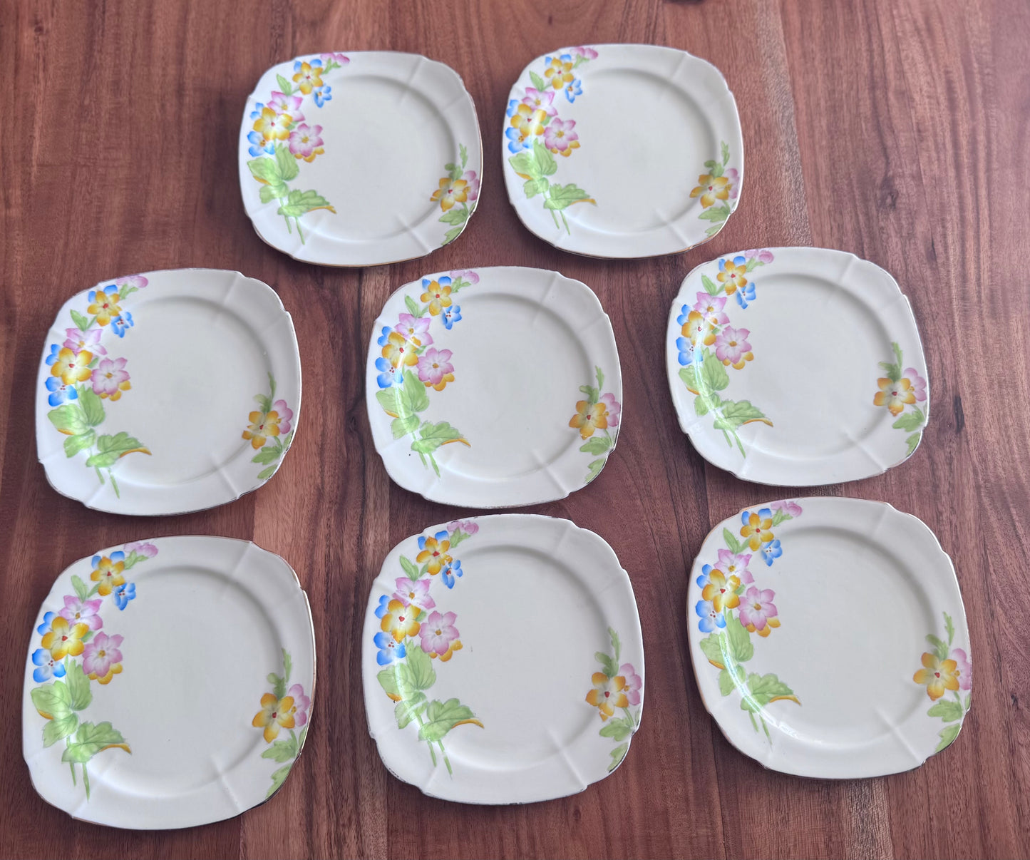 Paragon 'Saxifrage' Hand Painted Plates