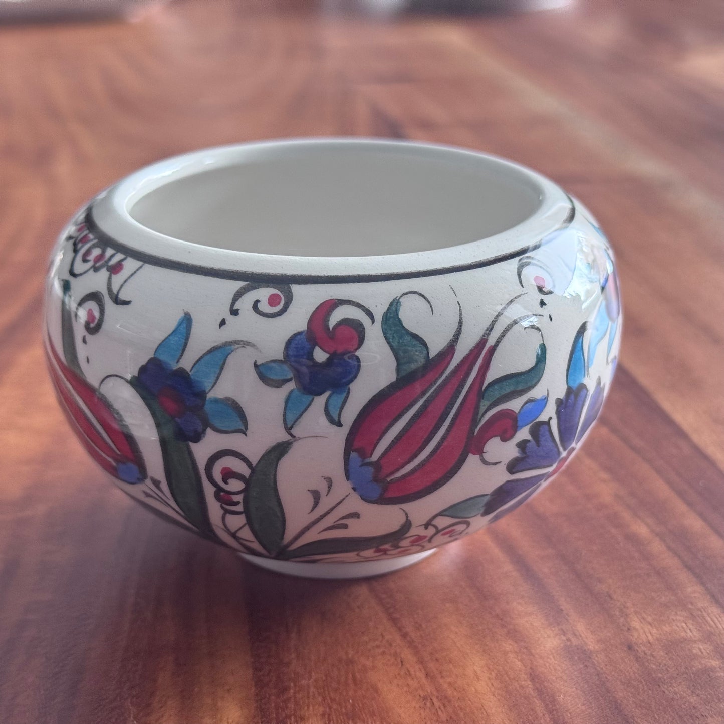 Turkish Kutahya Lidded Jar