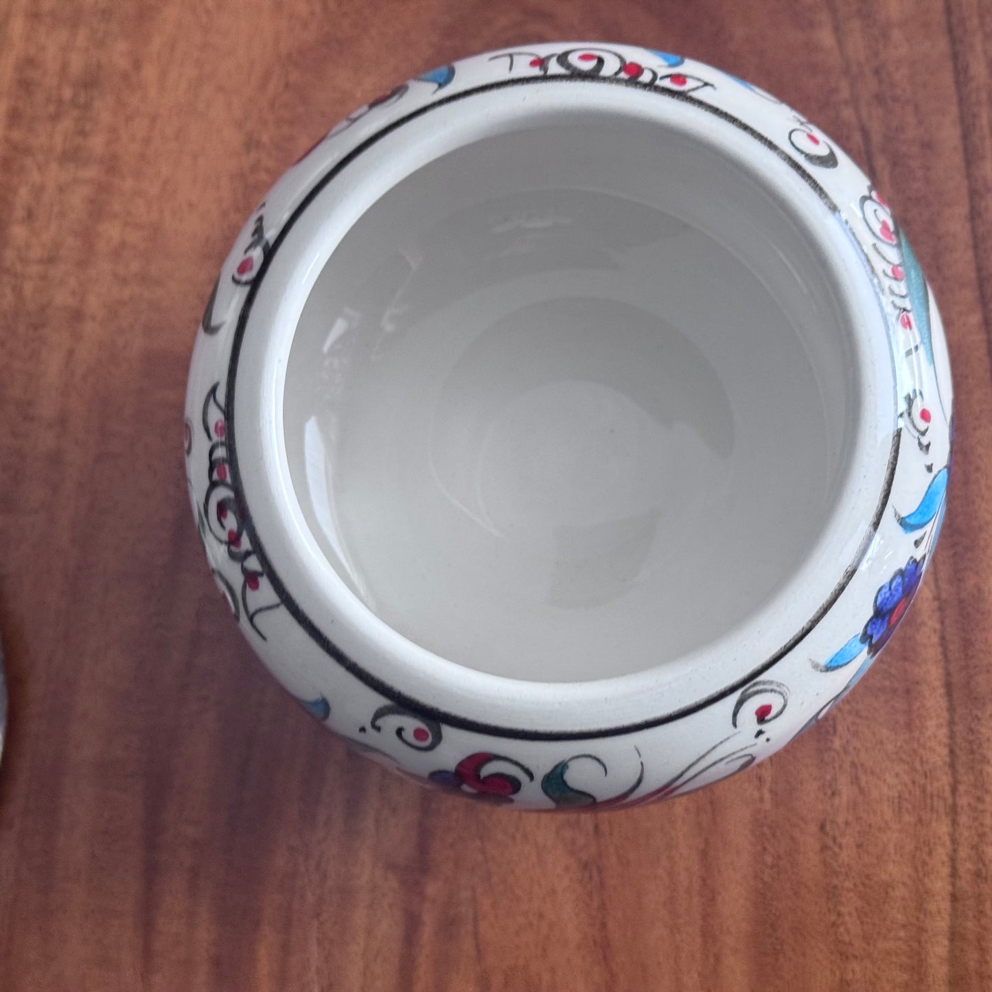 Turkish Kutahya Lidded Jar