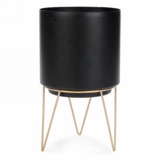 Black Metal Planter Pot