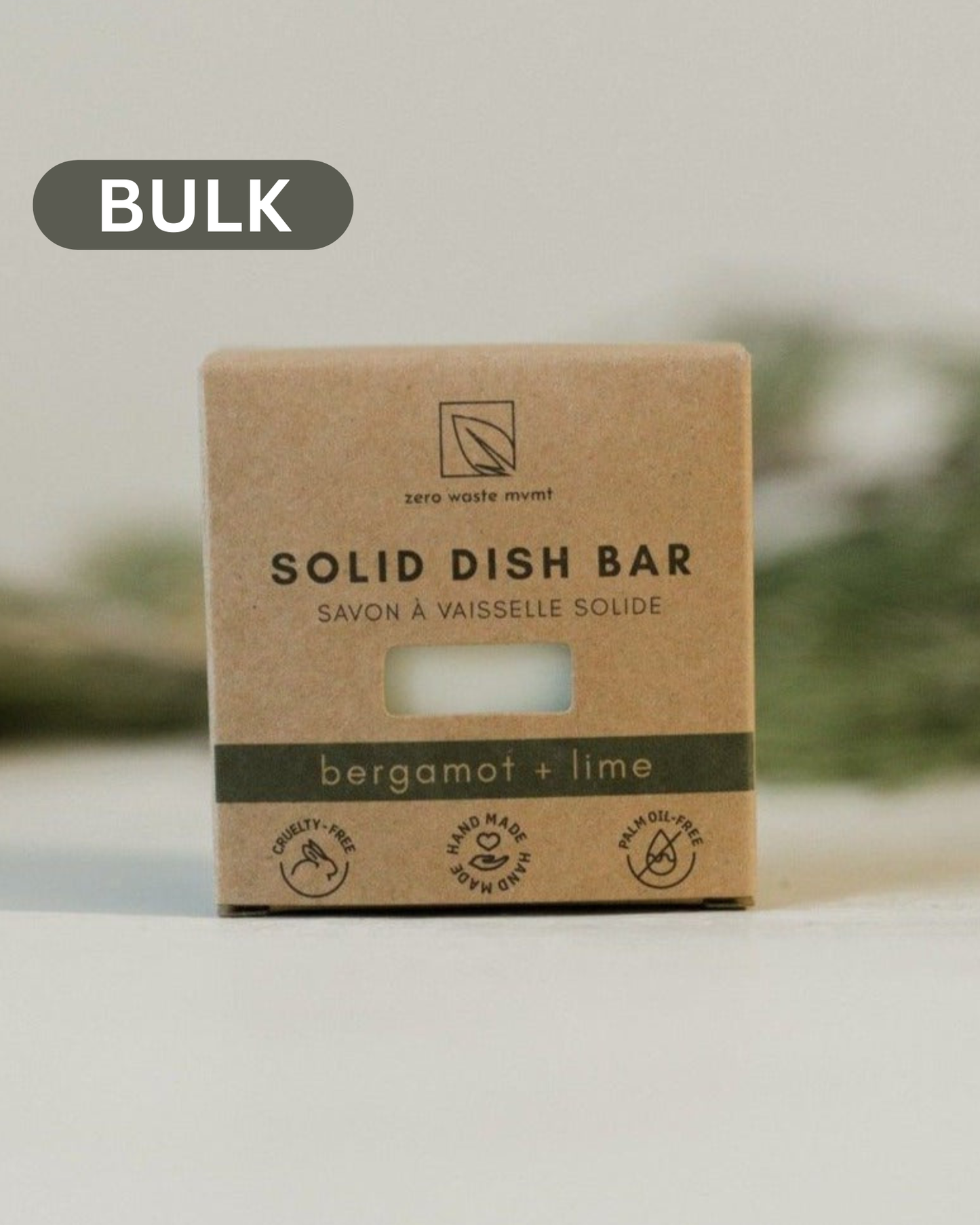 10x 'Bulk' Solid Dish Soap Bar | Bergamot + Lime, Zero Waste