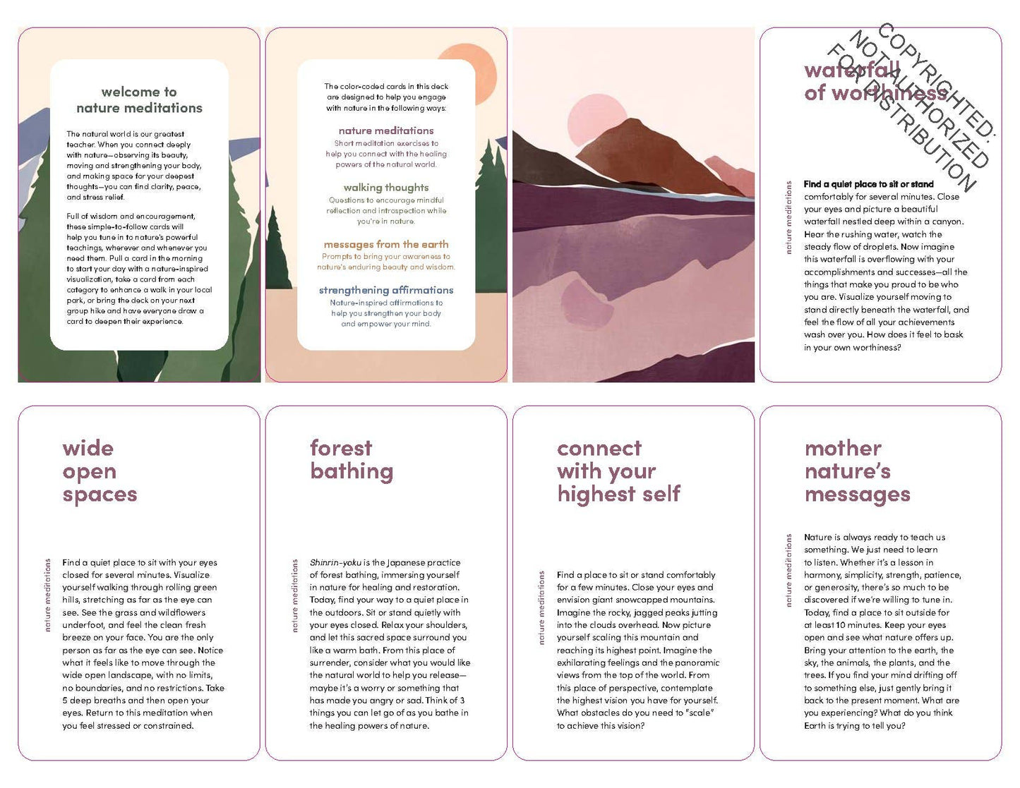 Nature Meditations Deck