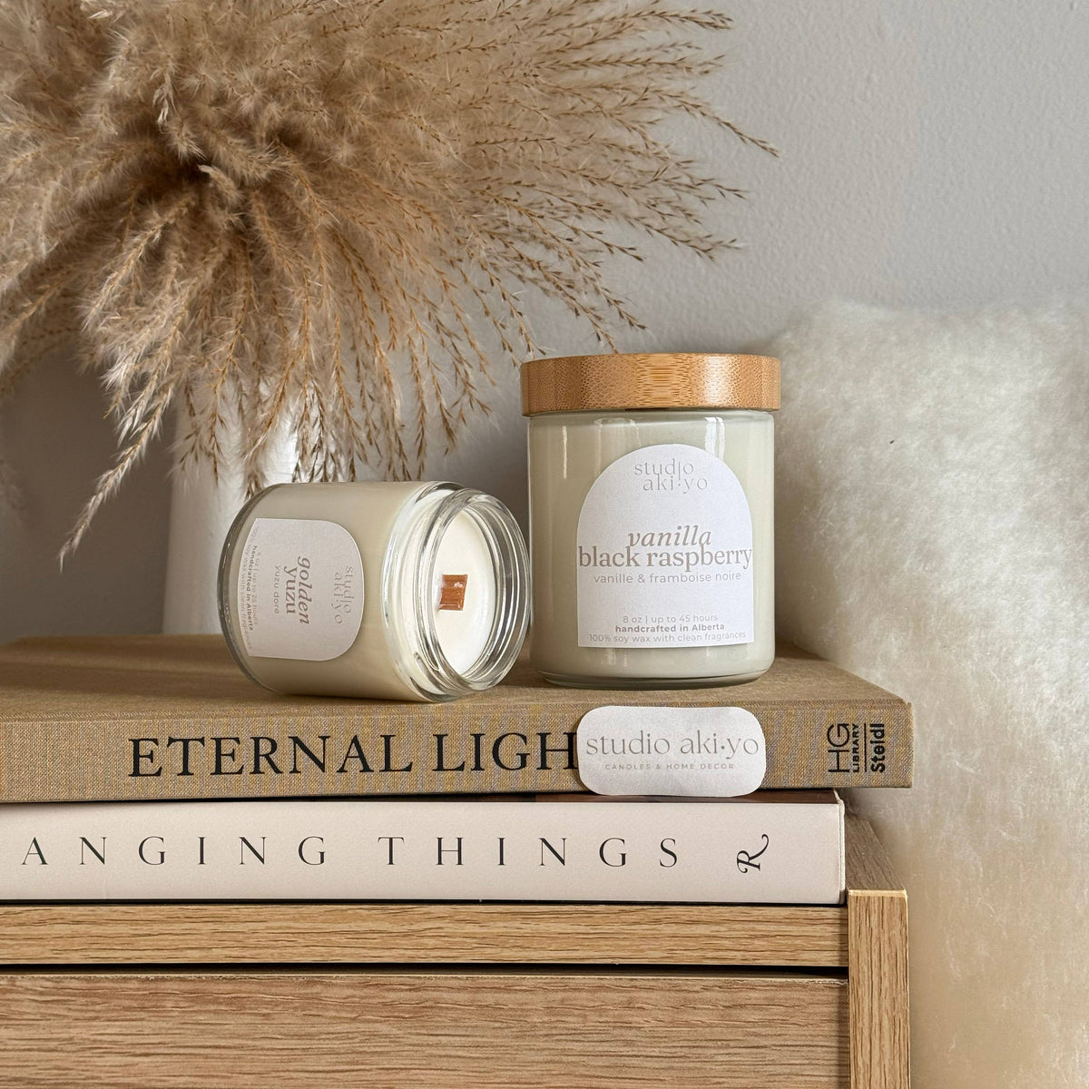 Pomegranate Orange Soy Candle | Fresh Fruity Summer Scent: 4oz