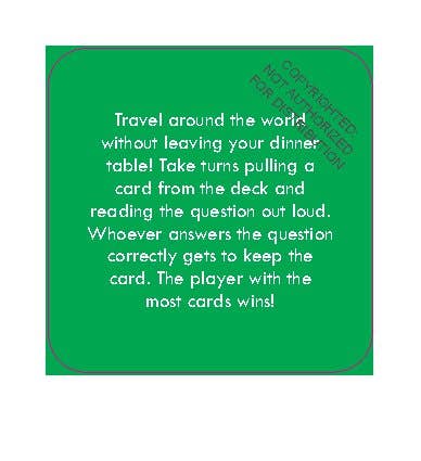 After Dinner Amusements: Travel Trivia