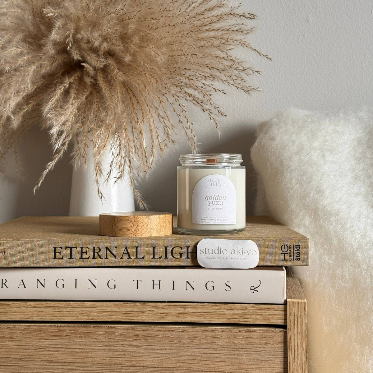 Pomegranate Orange Soy Candle | Fresh Fruity Summer Scent: 4oz