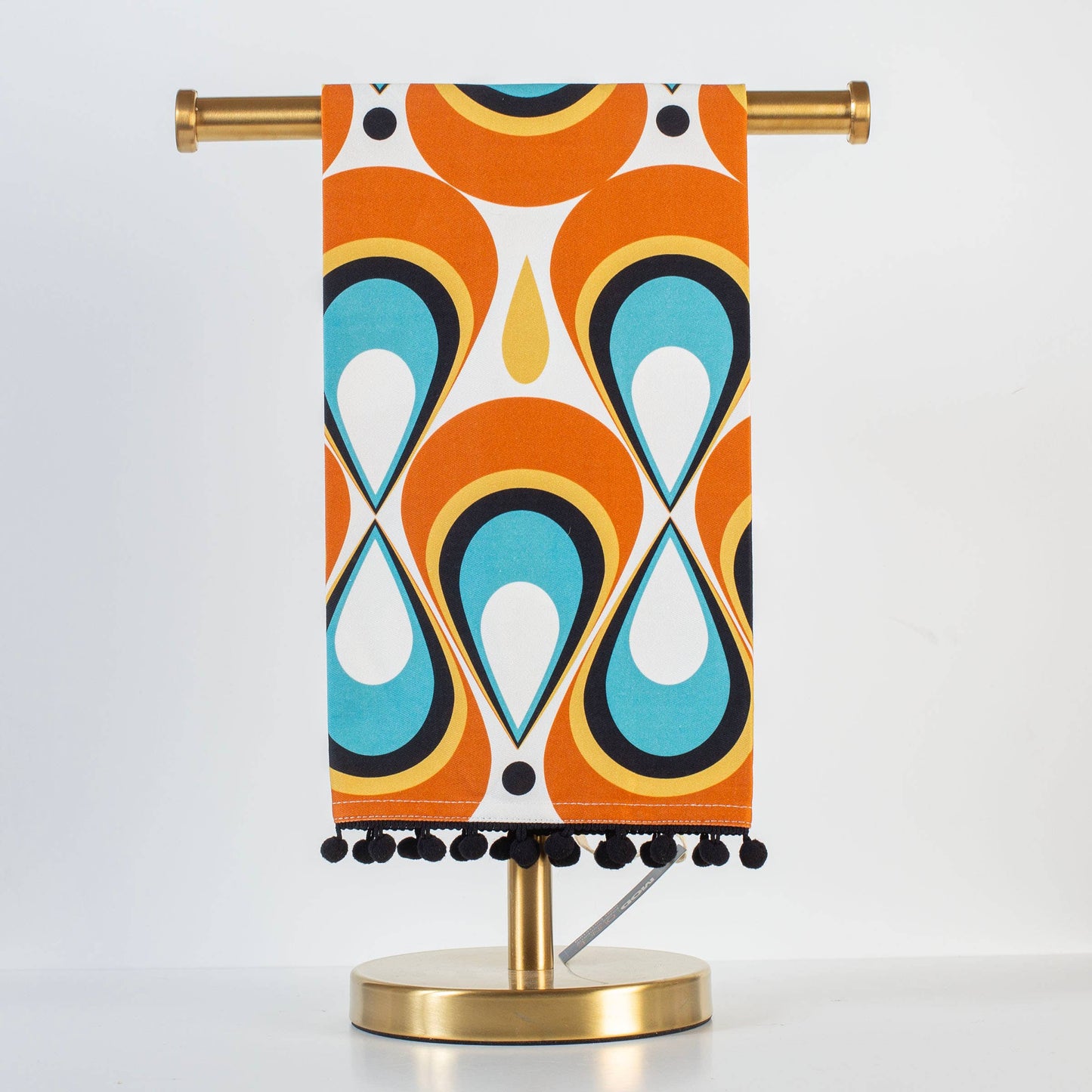 Teardrops Mid Century Modern Kitchen or Bar Tea Towel