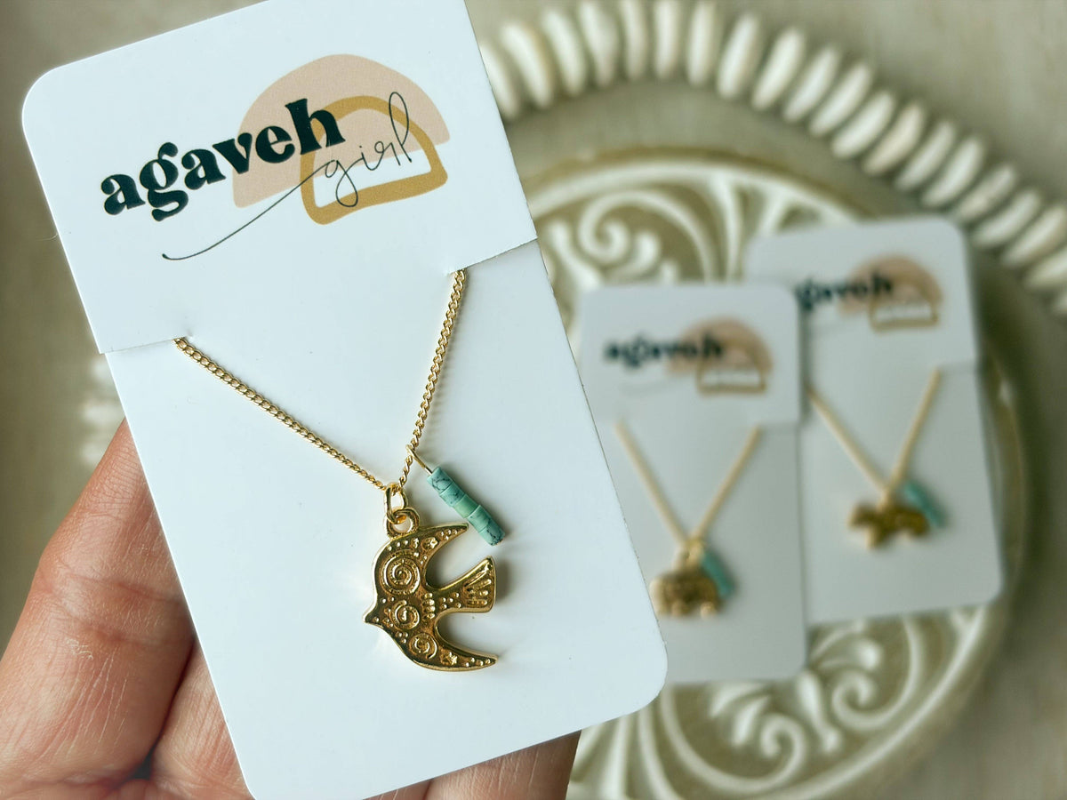 Folk Art Necklace: Elephant