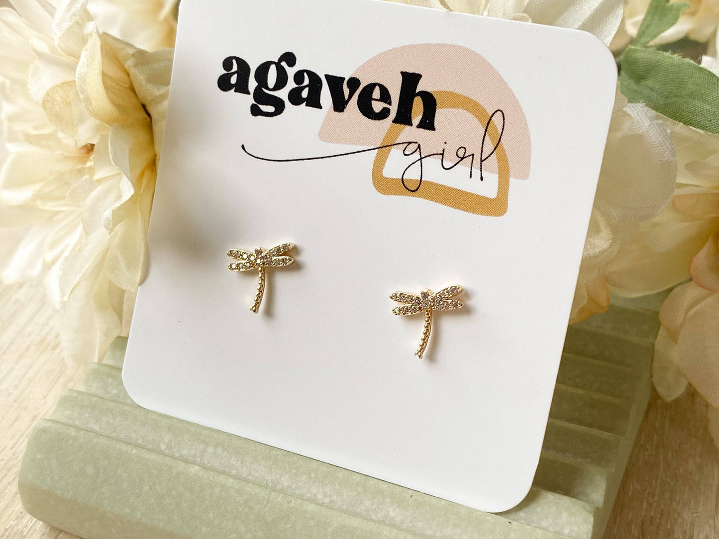 The Dragonfly Stud: Gold