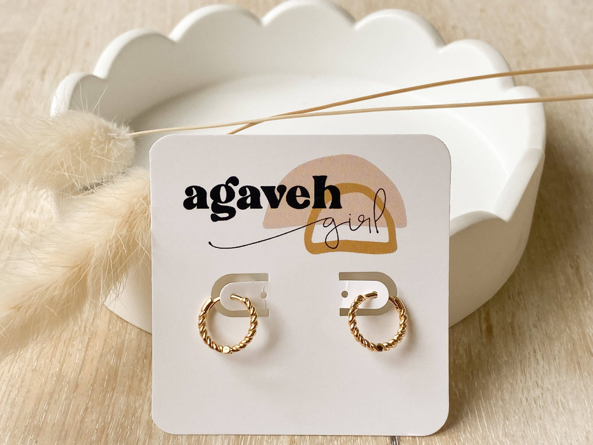 Twisty Hoops: Silver