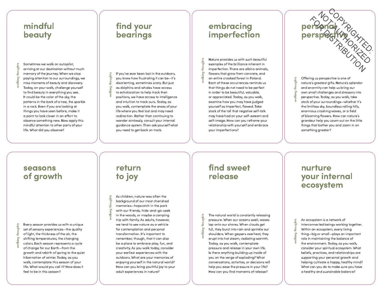 Nature Meditations Deck