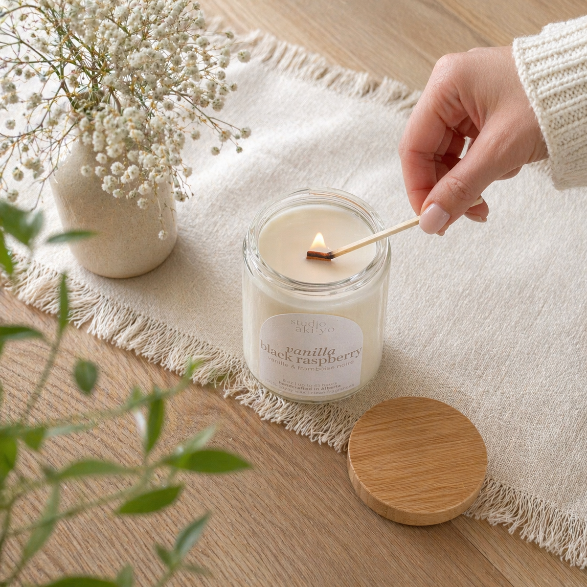 Pomegranate Orange Soy Candle | Fresh Fruity Summer Scent: 4oz