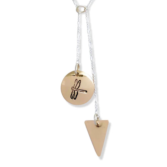 Geometric Dragonfly Necklace